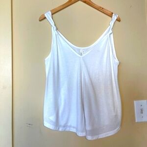 White Sleeveless Top